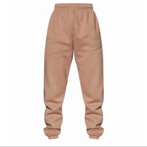 pretty little thing large cream sweat pant joggers
